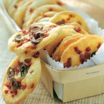 Biscuits au chorizo et aux olives