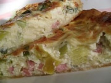 Flamiche poireaux jambon Flamiche poireaux jambon