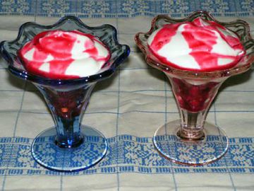 Mousse de fromage blanc aux groseilles Mousse de fromage blanc aux groseilles