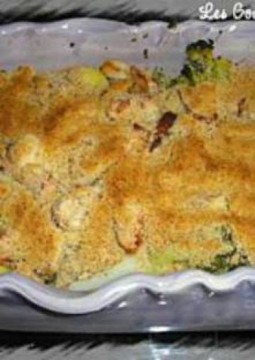 Crumble de poulet et de légumes au gorgonzola Crumble de poulet et de légumes au gorgonzola