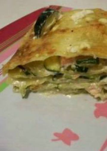 Lasagnes au saumon fumé et courgettes Lasagnes au saumon fumé et courgettes