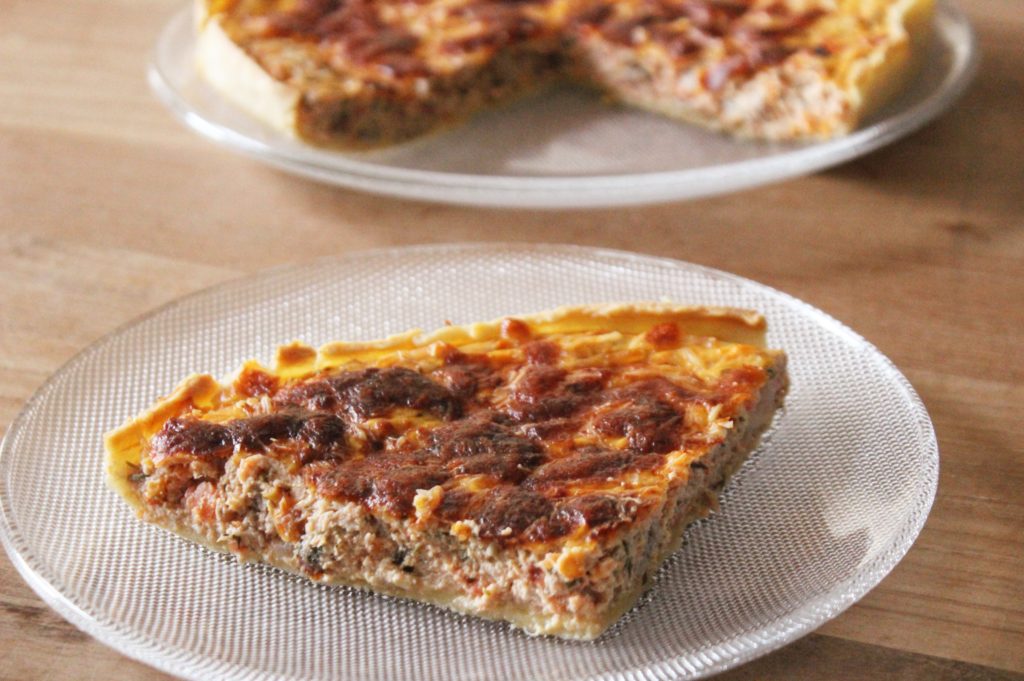 Quiche  au thon et aux 3 fromages