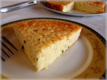Gâteau au chou-fleur et parmesan. Gâteau au chou-fleur et parmesan.