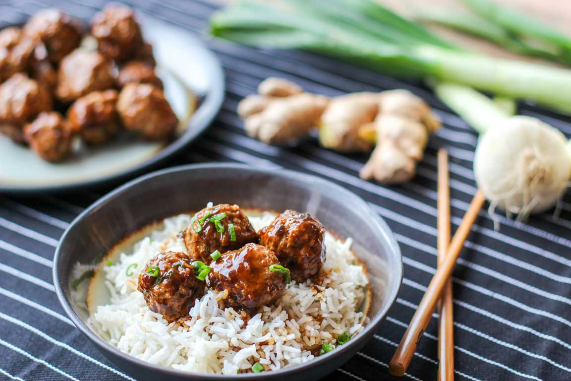 Boulettes de porc, sauce teriyaki au Thermomix Boulettes de porc, sauce teriyaki au Thermomix