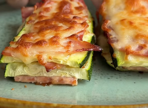 Croque courgettes et jambon