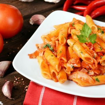 Pennes façon risotto aux tomates et au basilic