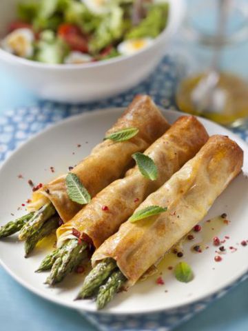 Croustillants aux asperges Croustillants aux asperges