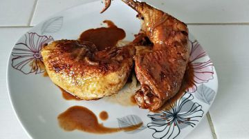 Cuisse de poulet au chocolat Cuisse de poulet au chocolat