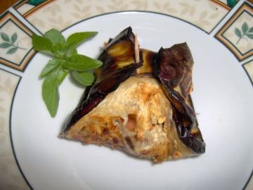 Aubergines  farcies à la feta et aux tomates