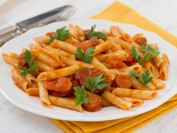 Penne au chorizo