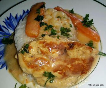 Poulet à la crème Poulet à la crème