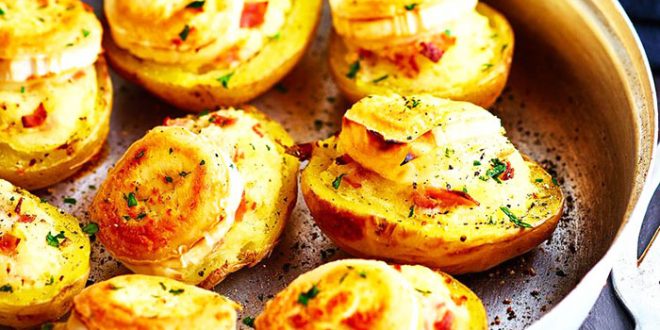 Pommes de terre farcies au chèvre et jambon Pommes de terre farcies au chèvre et jambon