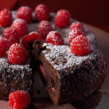 Fondant au chocolat et aux framboises Fondant au chocolat et aux framboises