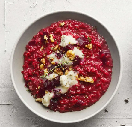 Risotto à la betterave rouge avec gorgonzola Risotto à la betterave rouge avec gorgonzola