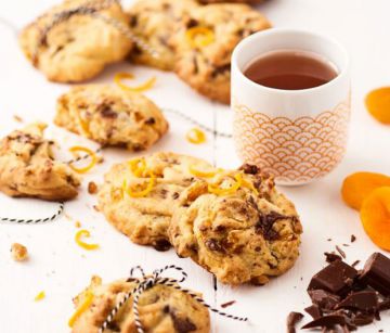 Cookies moelleux choco/orange/abricot
