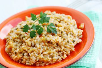 Risotto au poulet à la moutarde Risotto au poulet à la moutarde