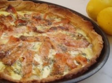 Tarte au saumon et endives Tarte au saumon et endives