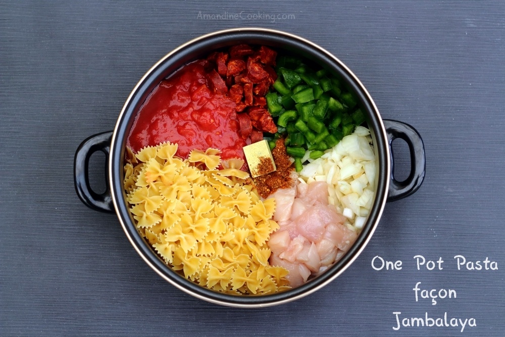 one pot pasta poulet/ chorizo one pot pasta poulet/ chorizo