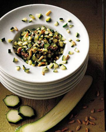 salade de courgettes à l'anchoïade salade de courgettes à l'anchoïade