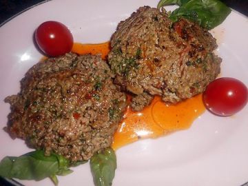 Steak haché a la mozzarella Steak haché a la mozzarella