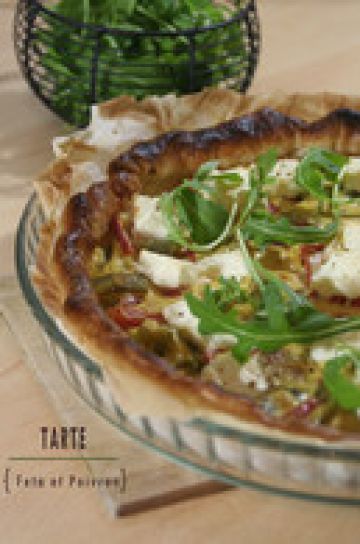Tarte aux poivrons et feta Tarte aux poivrons et feta