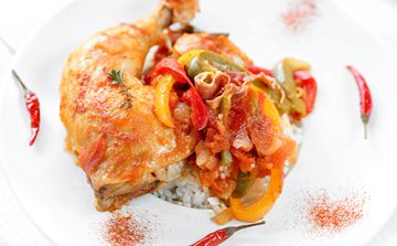 Poulet basquaise maison Poulet basquaise maison