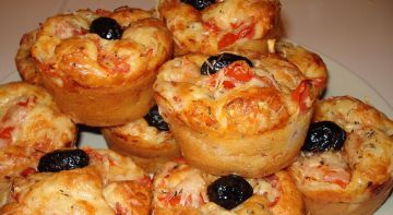 Muffins salé façon pizza Muffins salé façon pizza