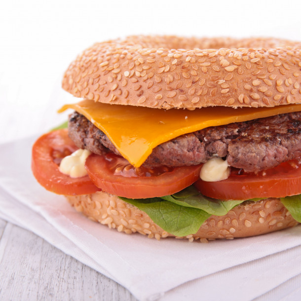 Bagel façon burger Bagel façon burger