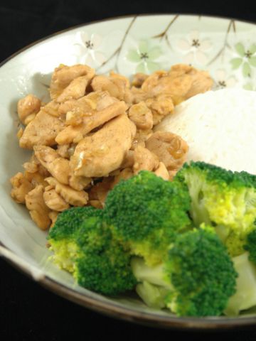 Emincé de poulet aux épices et au miel Emincé de poulet aux épices et au miel