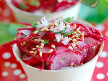 Salade de radis roses Salade de radis roses