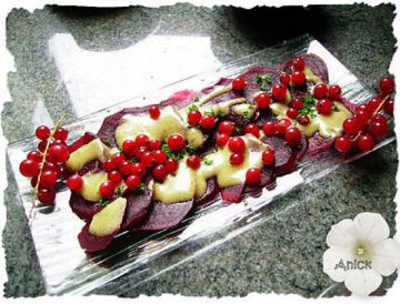 Salade de betteraves aux groseilles Salade de betteraves aux groseilles