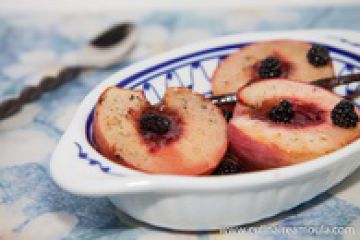 Nectarine rôtie au miel Nectarine rôtie au miel