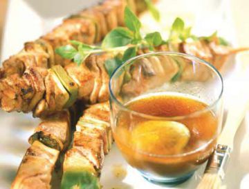 Brochettes de viande au citron vert Brochettes de viande au citron vert