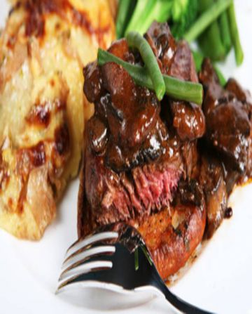Tournedos poêlé sauce poivron Tournedos poêlé sauce poivron