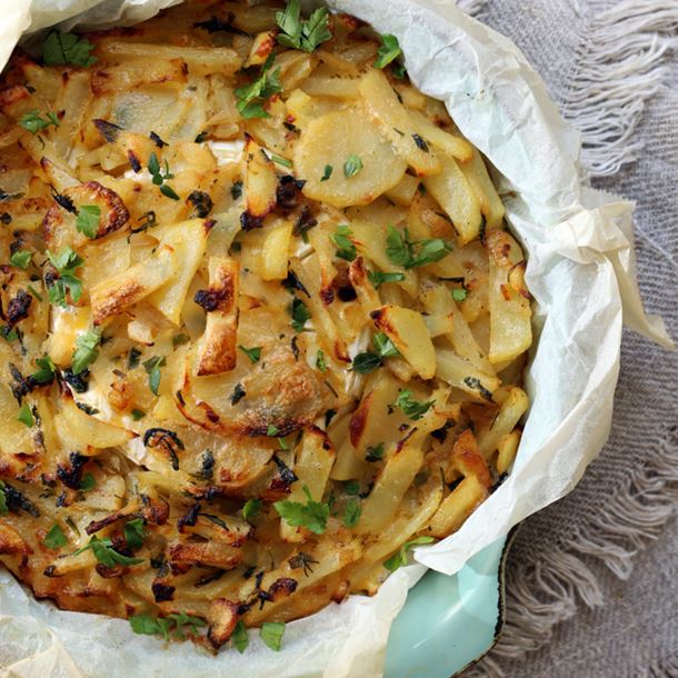 Tarte au camembert et pomme de terre Tarte au camembert et pomme de terre