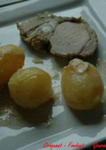 Rôti de porc au lait et ses pommes de terre fondantes Rôti de porc au lait et ses pommes de terre fondantes