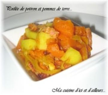 Poêlée de potiron et pommes de terre Poêlée de potiron et pommes de terre