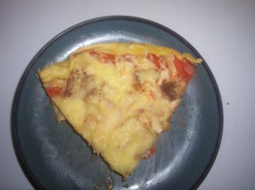 Tarte tomate, mozzarella, poulet Tarte tomate, mozzarella, poulet