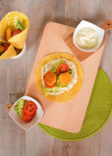 Wrap au chèvre {sans gluten,sans lactose} Wrap au chèvre {sans gluten,sans lactose}