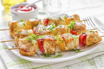 Brochettes de dinde épicées à la marocaine Brochettes de dinde épicées à la marocaine