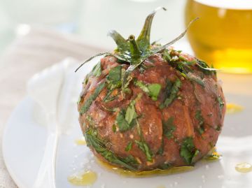 Tartare de tomate coeur-de-boeuf Tartare de tomate coeur-de-boeuf