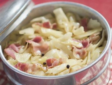 Chou blanc aux lardons Chou blanc aux lardons