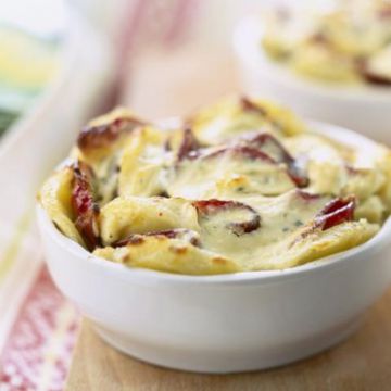 Gratin de pommes de terre au jambon fumé Gratin de pommes de terre au jambon fumé