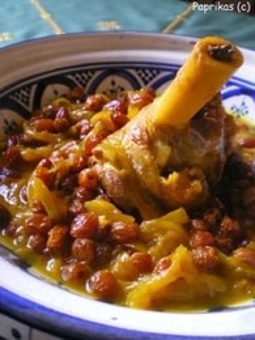 Souris d'agneau aux oignons et aux raisins secs Souris d'agneau aux oignons et aux raisins secs