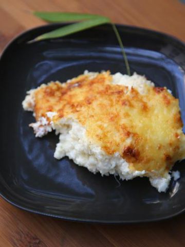 Chou-fleur gratiné au jambon