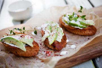 Toasts avocat et Vache qui rit Toasts avocat et Vache qui rit