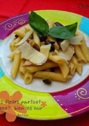 Salade de penne aux aubergines fondantes Salade de penne aux aubergines fondantes