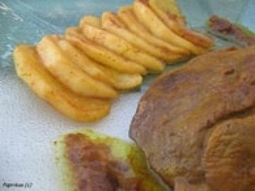 Collier d'agneau aux pommes caramélisées Collier d'agneau aux pommes caramélisées