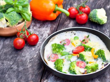 Omelette blanche sans jaune d’oeuf au brocoli Omelette blanche sans jaune d’oeuf au brocoli