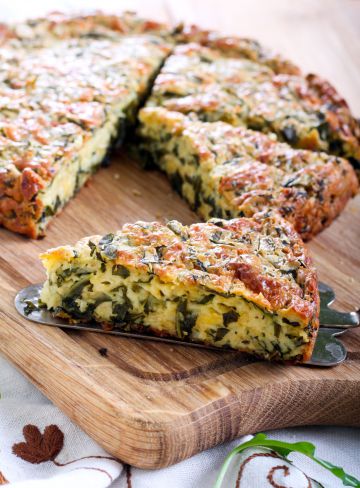 Quiche sans pâte aux épinards ultra simple Quiche sans pâte aux épinards ultra simple